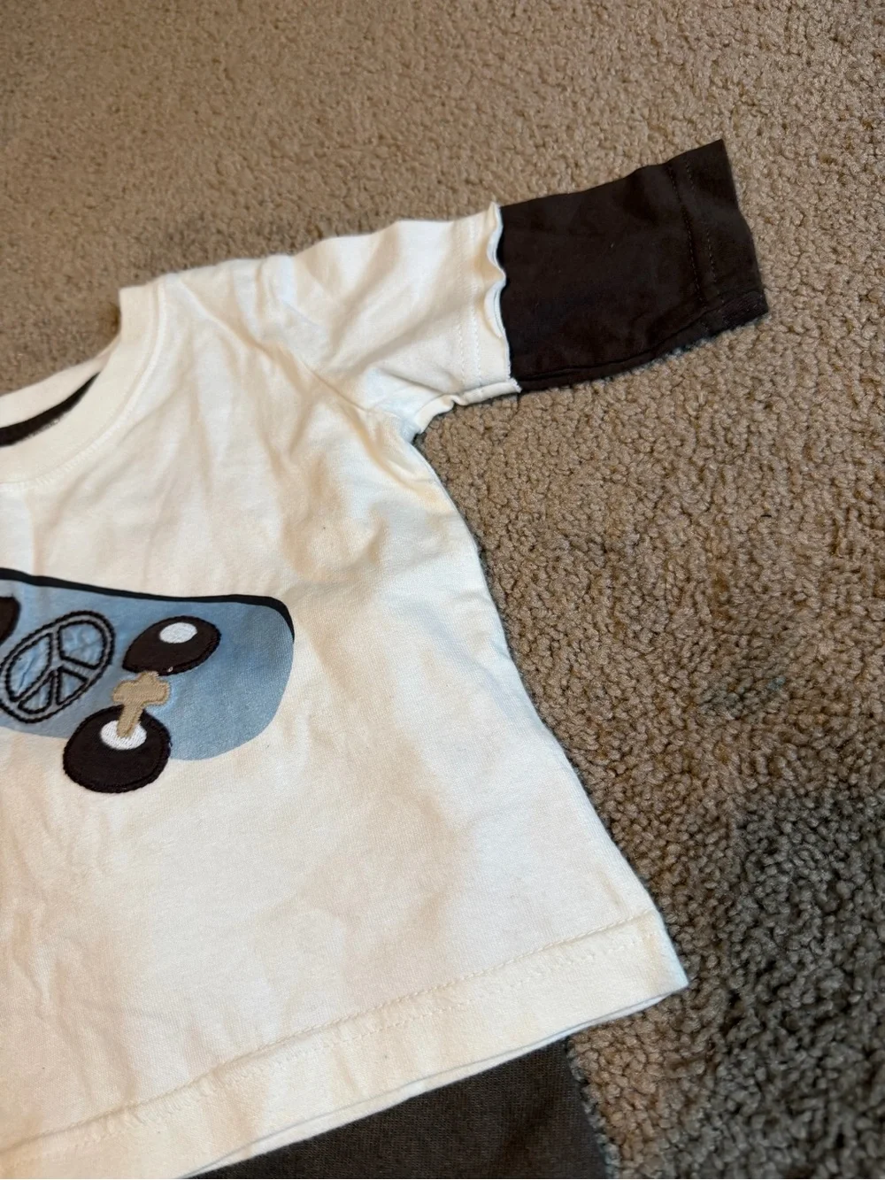 Gymboree boys 3-6M Two-Piece Kids jeans shirt Set skate print